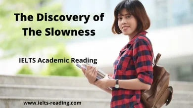 The Discovery of The Slowness ielts reading