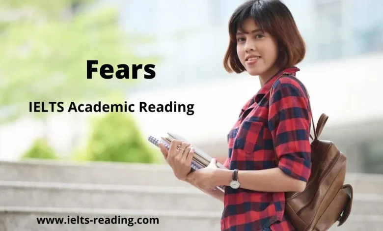 Fears IELTS Reading Fears IELTS reading