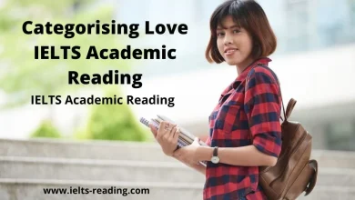 Categorising Love IELTS Academic Reading Categorising Love IELTS Academic Reading