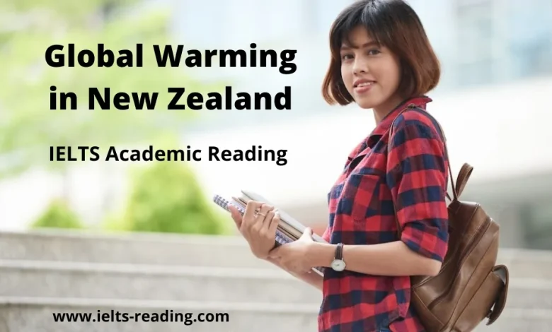 Global Warming in New Zealand Reading Answers Global Warming in New Zealand Reading Answers