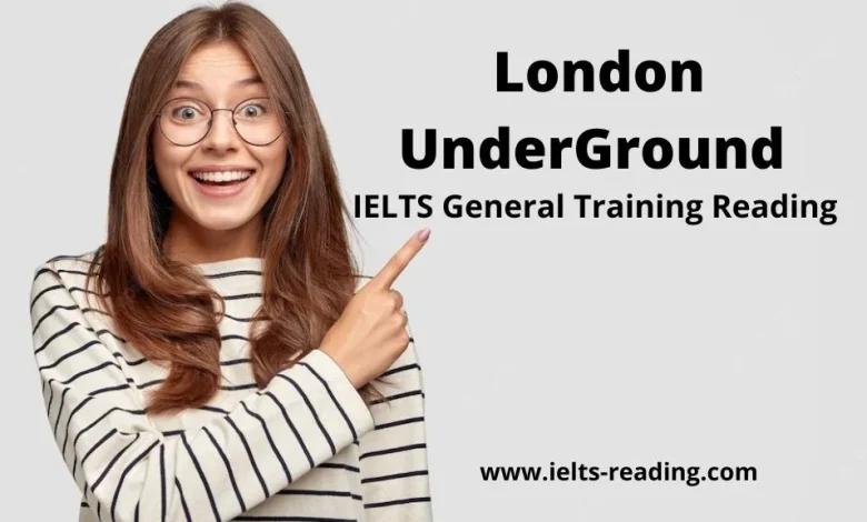 London UnderGround General Reading Answers London UnderGround General Reading Answers