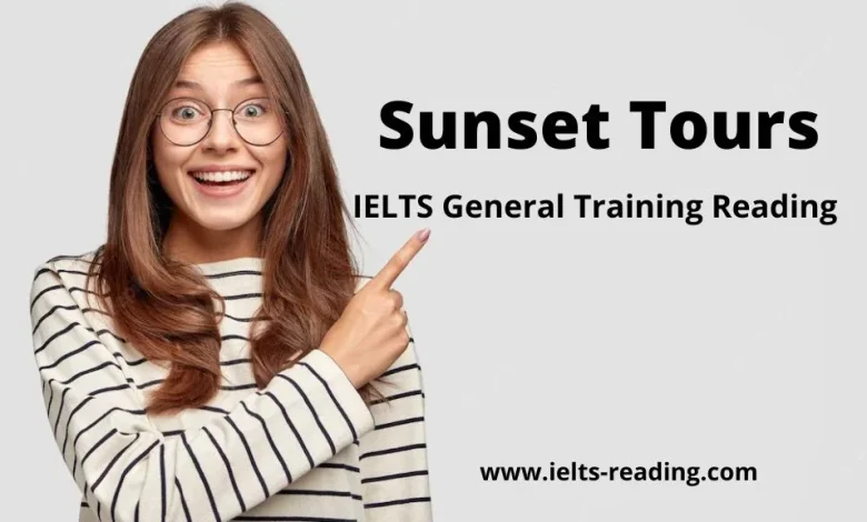 Sunset Tours Reading Answers Sunset Tours Reading Answer