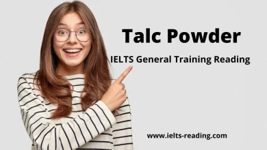 Talc Powder Reading Answer
