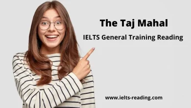 The Taj Mahal IELTS Reading General training with answers