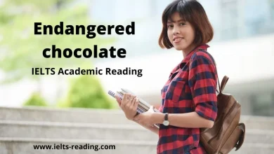 Endangered chocolate Reading Answers